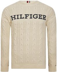 Tommy Hilfiger - CABLE MONOTYPE CREW NECK - Lyst