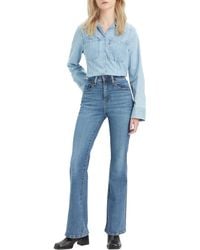 Levi's - 726 High Rise Flare Jeans Blue Wave Mid 28W / 34L - Lyst