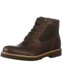 rockport men's marshall rugged cap toe ankle boot
