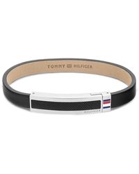 Tommy Hilfiger - Jewelry Bracelet pour en Cuir Noir - 2790398 - Lyst