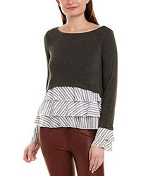 bailey 44 black site lace top