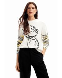 Desigual - Mickey Mouse Embroidered Pullover - Lyst