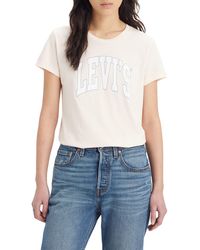 Levi's - The Perfect Tee T-Shirt,Collegiate Pink,L - Lyst