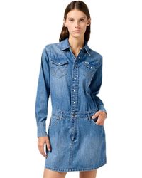Wrangler - Ls Denim Dress Casual - Lyst
