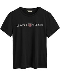 GANT - Maglietta con Stampa Grafica T-Shirt - Lyst