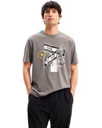 Desigual - Template 3 Color T-Shirt - Lyst