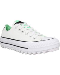 Converse - , Donna, Chuck Taylor all Star Lift Ripple, Canvas, Sneakers, Bianco, 40 EU - Lyst