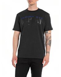 Replay - Men's Short-sleeved Cotton T-shirt - Lyst