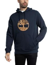 Timberland - Front Camo Tree Logo Pullover Hoodie - Lyst