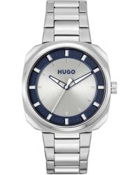 HUGO - Analogue Quartz Watch For Men With Silver Stainless Steel Bracelet - 1530309 - Lyst