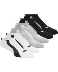PUMA - 1/2 Terry Low Cut Athletic Running Sock 6-pack - Lyst