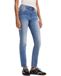 Desigual - Pantaloni Lunghi da Donna in Denim Jeans - Lyst