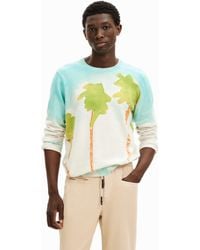 Desigual - Maglione a iche Lunghe da Uomo Maglia di Tuta - Lyst