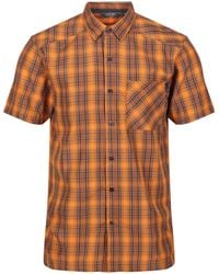Regatta - S Kalambo Vi Shirt Flame Orange Check M - Lyst