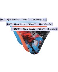 Reebok - Slips in Orange/Print/Blau - Multipack mit 3 - Lyst