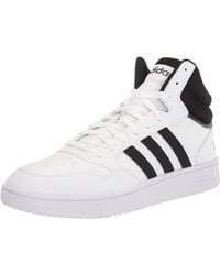 adidas - Originals Hoops 3.0 Mid Black/black/white 13 D - Lyst