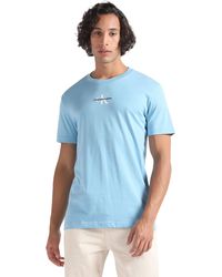 Calvin Klein - Jeans Camiseta de ga Corta para Hombre Monologo Regular de Algodón Orgánico - Lyst