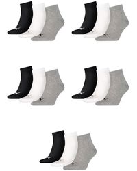 PUMA - Unisex Quarter Socken Sportsocken 15er Pack grey / white / black 882 - 39/42 - Lyst
