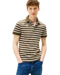 Tommy Hilfiger - Short Sleeve Polo Shirts In Slim Fit With Stretch And Organic Pique Cotton - Lyst