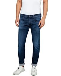 Replay - Men's Anbass Slim-fit Hyperflex Jeans Made Of Recycled Material With Stretch - Lyst
