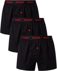 HUGO - Woven Triplet Boxer_Short - Lyst