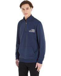 Tommy Hilfiger - Tommy Jeans Sweatshirt Regular Entry Graphic With Half-zip - Lyst