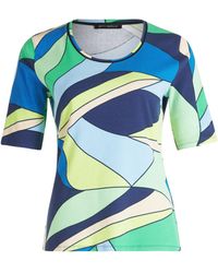 Betty Barclay - Basic Shirt mit Rippenstruktur Blau/Grün,48 - Lyst