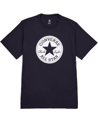 Converse - T-Shirt Go-To Chuck Taylor Patch Nero Taglia XS Codice 10023854-A03 - Lyst