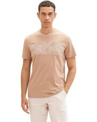 Tom Tailor - 1036436 T-Shirt mit Palmen-Print - Lyst