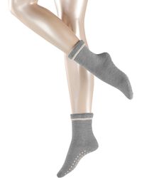 Esprit Stoppersocken Cosy - Schurwoll-/Baumwollmischung, 1 Paar, Grau (Mid Grey Melange 3530), Größe: 35-38