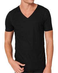 Schiesser - Shirt kurzarm Schwarz 7 - Lyst