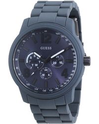 Guess - Armbanduhr XL s Trend Multifunktion Analog Quarz Edelstahl beschichtet W0185G2 - Lyst