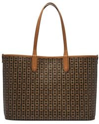 Fossil - Williamson Coated Canvas Tote Purse Handbag - Lyst