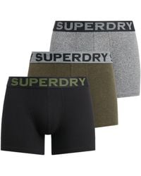 Superdry - Boxershorts im 3er-Pack Asphalt Gesprenkelt/Winter Kaki Gesprenkelt/Schwarz L - Lyst
