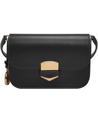 Fossil - Sac porté croisé avec rabat PM Lennox en cuir lisse pour femme - Lyst
