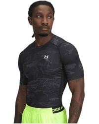 Under Armour - HeatGear Printed T-Shirt schwarz - Lyst