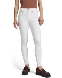 G-Star - , mujer Jeans 3301 Skinny Ankle, Blanco - Lyst