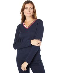 Tommy Hilfiger - Classic Fit Lightweight V-neck Sweater - Lyst