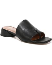 Franco Sarto - S Loran Slide Sandal Black Leather 9w - Lyst