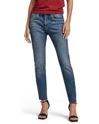 G-Star - , mujer Jeans 3301 Skinny Ankle, Azul - Lyst