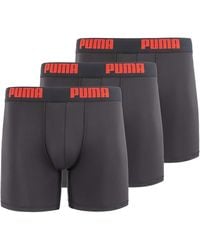 PUMA - 3 Pack Performance Boxer Briefs - Lyst