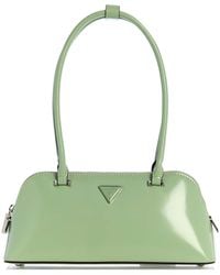 Guess - Arnela Shoulder Satchel Bag Sage - Lyst