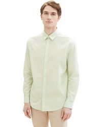 Tom Tailor - Regular Fit Basic Hemd mit Streifen - Lyst