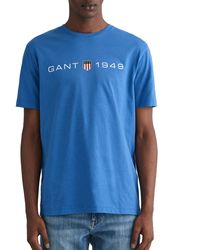 GANT - Printed Graphic SS T-Shirt - Lyst