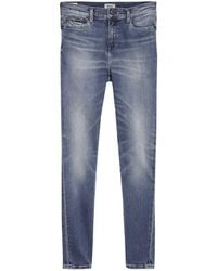 Tommy Hilfiger - Nora Mid Rise Skinny Ankle Qnscl Straight Jeans - Lyst
