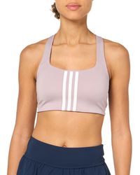 adidas - Powerimpact 3-stripes Medium-support Training Bra - Lyst