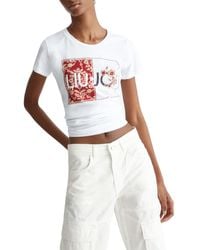Liu Jo - | T-shirt con logo | female | BIANCO | L - Lyst