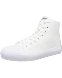 HUGO - DyerH_Hito_FL High-Top Sneakers White100 45 - Lyst
