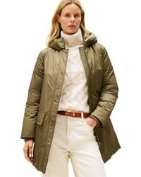 Tommy Hilfiger - Padded Nylon Parka With Hood - Lyst