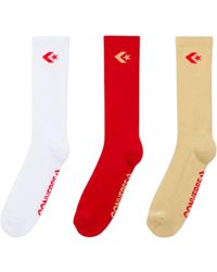 Converse - Star Chevron Crew Socks 3 Pack - Lyst